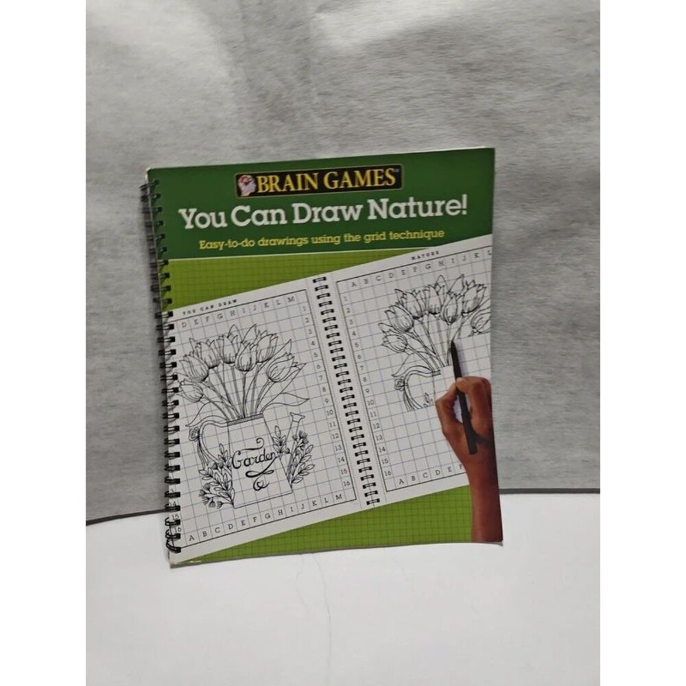 Brain Games: You Can Draw Nature! Grid Technique Drawing Book
